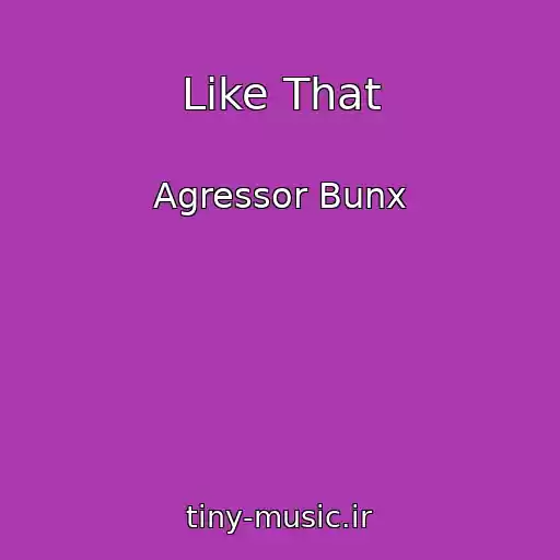 کاور آهنگ Like That از Agressor Bunx