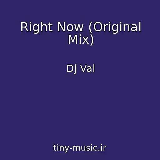 کاور آهنگ Right Now (Original Mix) از Dj Val