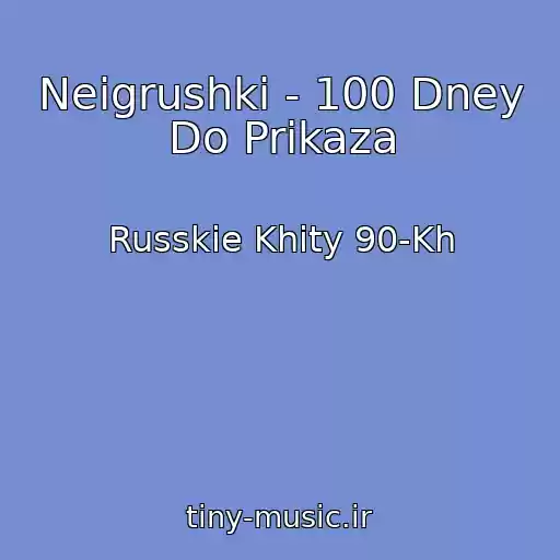 کاور آهنگ Neigrushki - 100 Dney Do Prikaza از Russkie Khity 90-Kh
