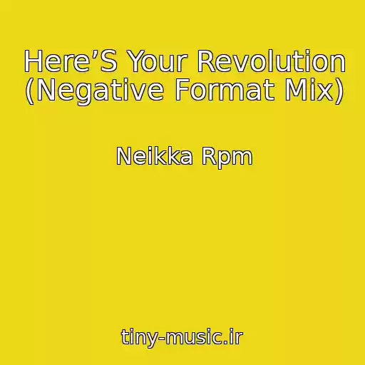 کاور آهنگ Here’S Your Revolution (Negative Format Mix) از Neikka Rpm