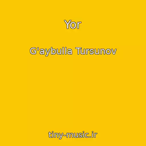 کاور آهنگ Yor از G'aybulla Tursunov