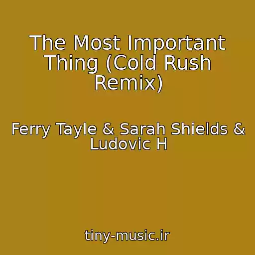 کاور آهنگ The Most Important Thing (Cold Rush Remix) از Ferry Tayle & Sarah Shields & Ludovic H