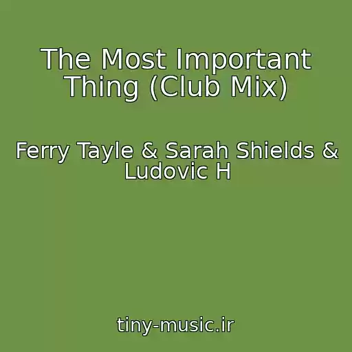 کاور آهنگ The Most Important Thing (Club Mix) از Ferry Tayle & Sarah Shields & Ludovic H