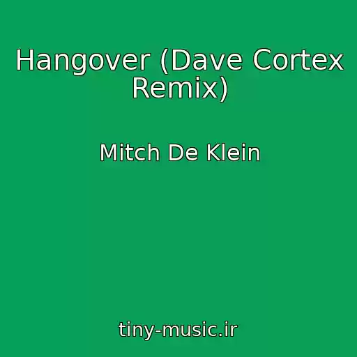کاور آهنگ Hangover (Dave Cortex Remix) از Mitch De Klein