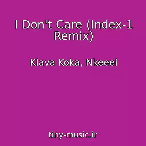 کاور آهنگ I Don't Care (Index-1 Remix) از Klava Koka, Nkeeei