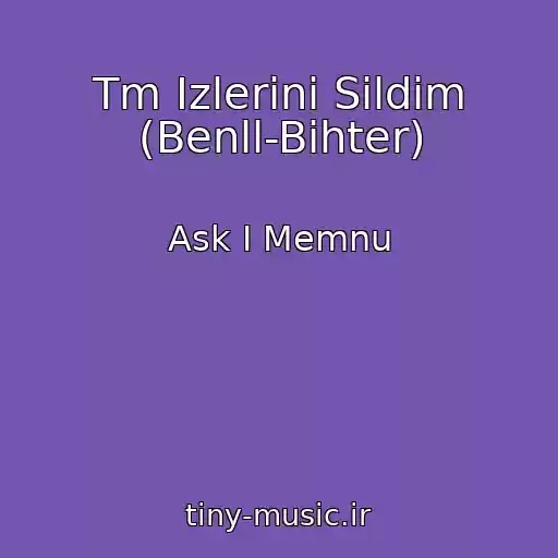 کاور آهنگ Tm Izlerini Sildim (Benll-Bihter) از Ask I Memnu