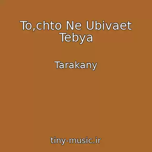 کاور آهنگ To,chto Ne Ubivaet Tebya از Tarakany
