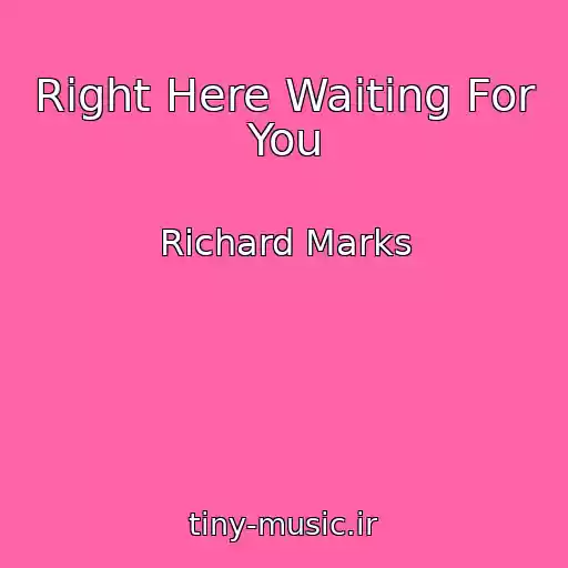 کاور آهنگ Right Here Waiting For You از Richard Marks