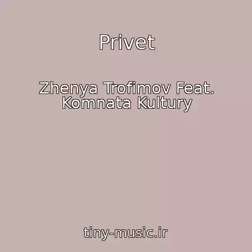 کاور آهنگ Privet از Zhenya Trofimov Feat. Komnata Kultury