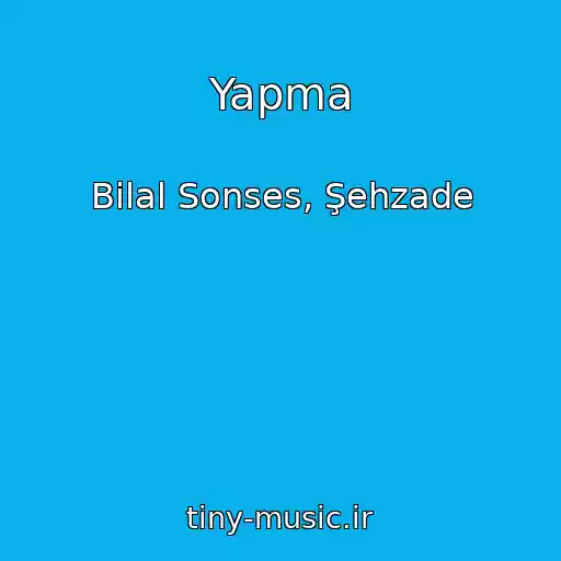 کاور آهنگ Yapma از Bilal Sonses, Şehzade