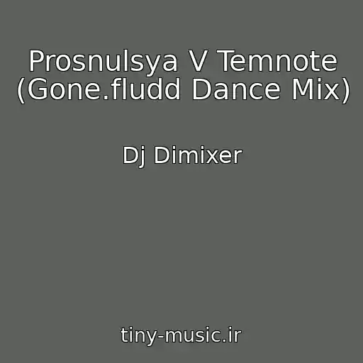 کاور آهنگ Prosnulsya V Temnote (Gone.fludd Dance Mix) از Dj Dimixer