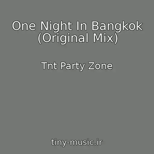 کاور آهنگ One Night In Bangkok (Original Mix) از Tnt Party Zone