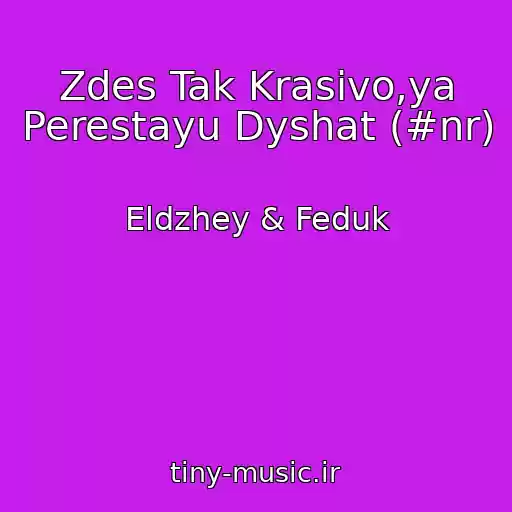 کاور آهنگ Zdes Tak Krasivo,ya Perestayu Dyshat (#nr) از Eldzhey & Feduk