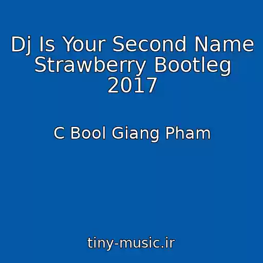 کاور آهنگ Dj Is Your Second Name Strawberry Bootleg 2017 از C Bool Giang Pham