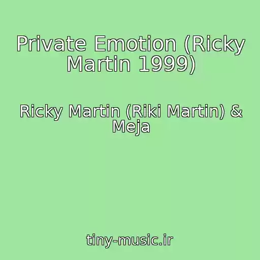 کاور آهنگ Private Emotion (Ricky Martin 1999) از Ricky Martin (Riki Martin) & Meja
