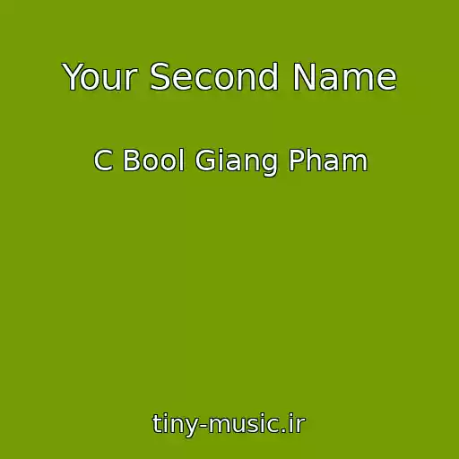 کاور آهنگ Your Second Name از C Bool Giang Pham