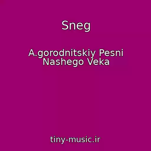 کاور آهنگ Sneg از A.gorodnitskiy Pesni Nashego Veka