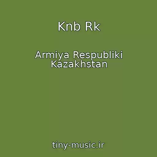 کاور آهنگ Knb Rk از Armiya Respubliki Kazakhstan