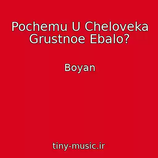 کاور آهنگ Pochemu U Cheloveka Grustnoe Ebalo? از Boyan