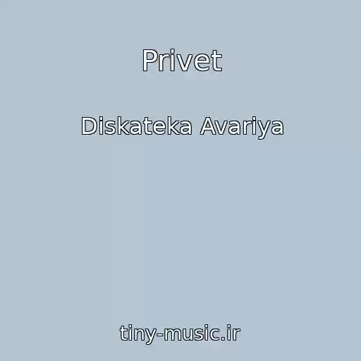 کاور آهنگ Privet از Diskateka Avariya