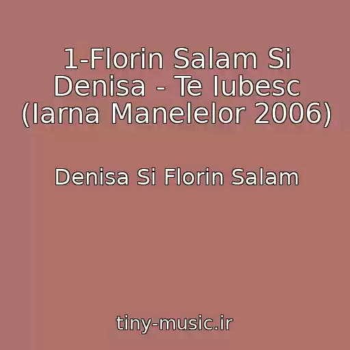 کاور آهنگ 1-Florin Salam Si Denisa - Te Iubesc (Iarna Manelelor 2006) از Denisa Si Florin Salam