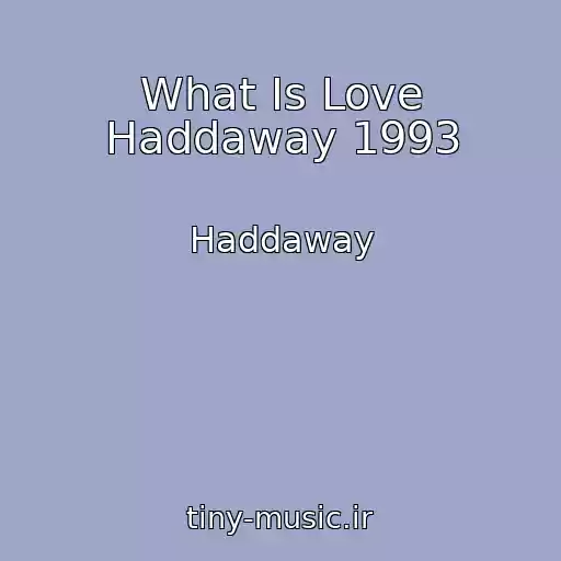 کاور آهنگ What Is Love Haddaway 1993 از Haddaway