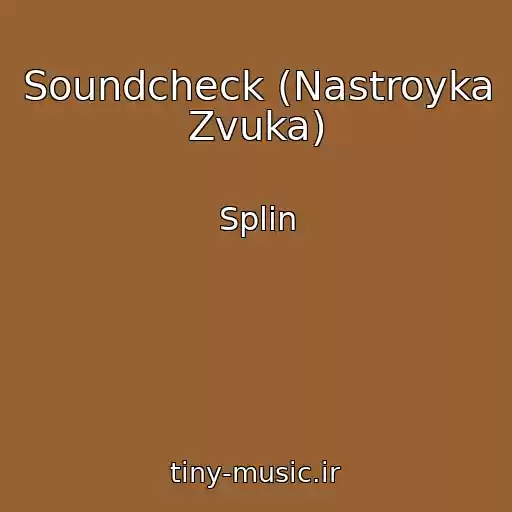 کاور آهنگ Soundcheck (Nastroyka Zvuka) از Splin