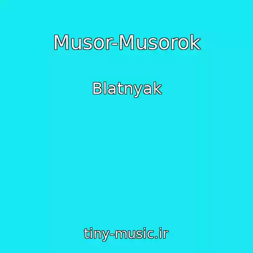 کاور آهنگ Musor-Musorok از Blatnyak