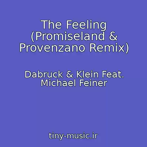 کاور آهنگ The Feeling (Promiseland & Provenzano Remix) از Dabruck & Klein Feat. Michael Feiner