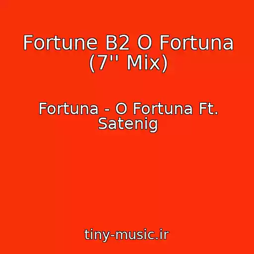 کاور آهنگ Fortune B2 O Fortuna (7'' Mix) از Fortuna - O Fortuna Ft. Satenig