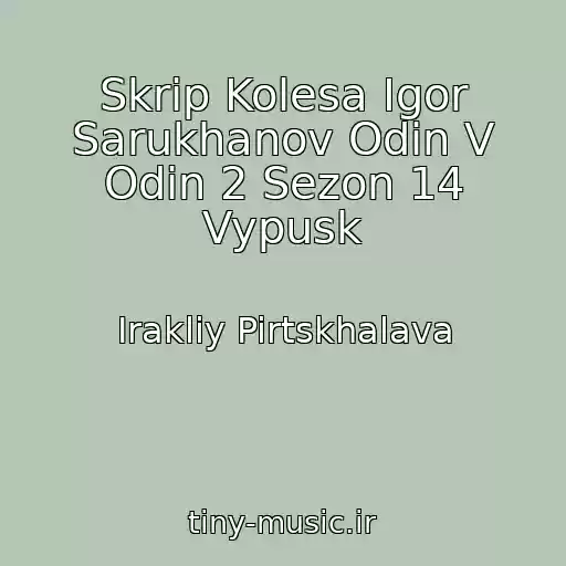 کاور آهنگ Skrip Kolesa Igor Sarukhanov Odin V Odin 2 Sezon 14 Vypusk از Irakliy Pirtskhalava