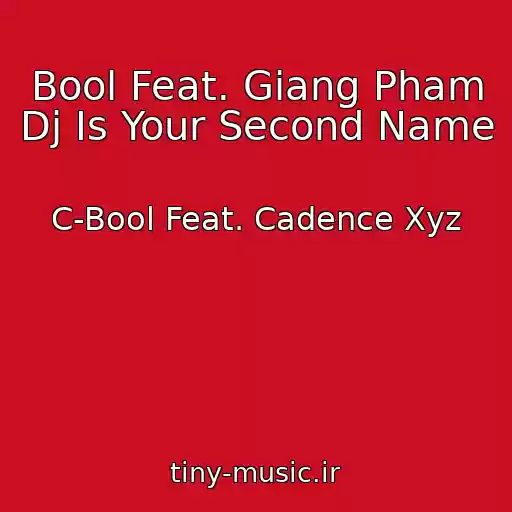 کاور آهنگ Bool Feat. Giang Pham Dj Is Your Second Name از C-Bool Feat. Cadence Xyz