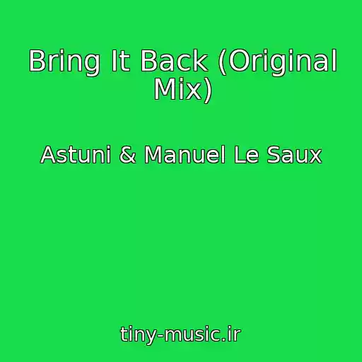 کاور آهنگ Bring It Back (Original Mix) از Astuni & Manuel Le Saux