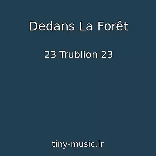 کاور آهنگ Dedans La Forêt از 23 Trublion 23