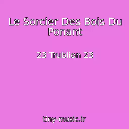 کاور آهنگ Le Sorcier Des Bois Du Ponant از 23 Trublion 23