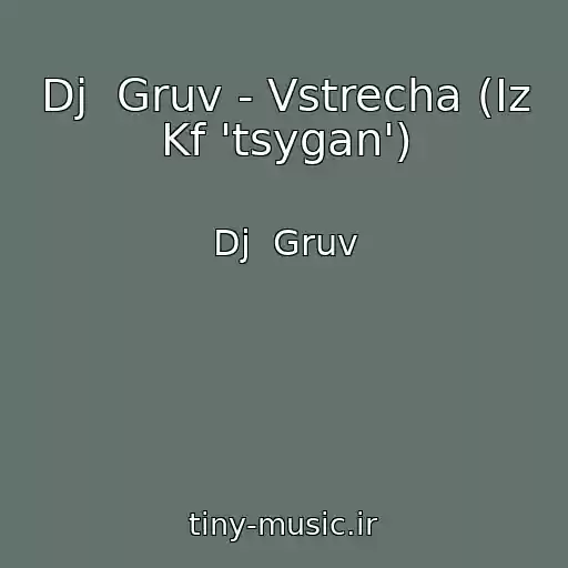 کاور آهنگ Dj  Gruv - Vstrecha (Iz Kf 'tsygan') از Dj  Gruv