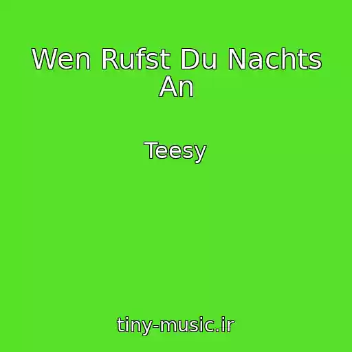 کاور آهنگ Wen Rufst Du Nachts An از Teesy