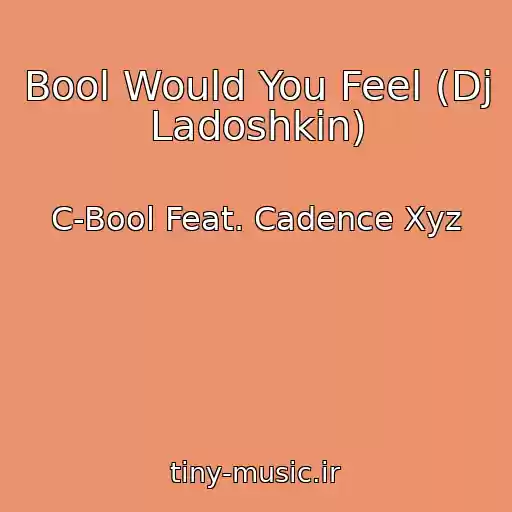 کاور آهنگ Bool Would You Feel (Dj Ladoshkin) از C-Bool Feat. Cadence Xyz