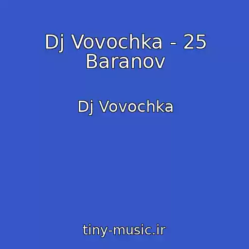 کاور آهنگ Dj Vovochka - 25 Baranov از Dj Vovochka