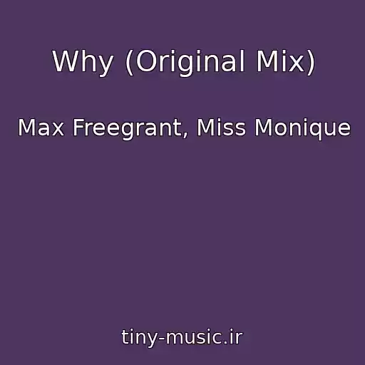 کاور آهنگ Why (Original Mix) از Max Freegrant, Miss Monique