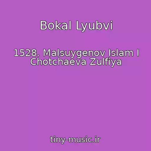 کاور آهنگ Bokal Lyubvi از 1528. Malsuygenov Islam I Chotchaeva Zulfiya
