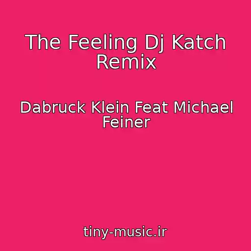 کاور آهنگ The Feeling Dj Katch Remix از Dabruck Klein Feat Michael Feiner
