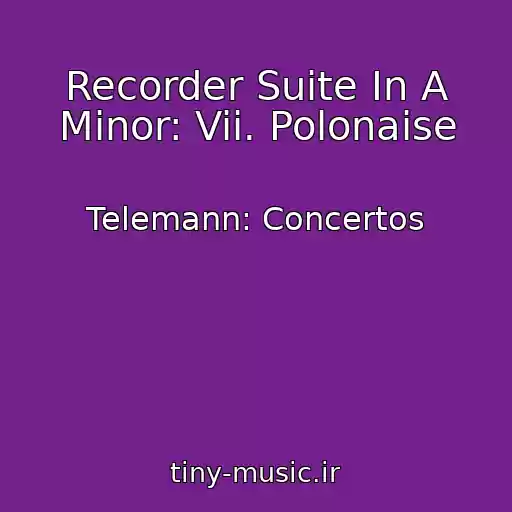کاور آهنگ Recorder Suite In A Minor: Vii. Polonaise از Telemann: Concertos