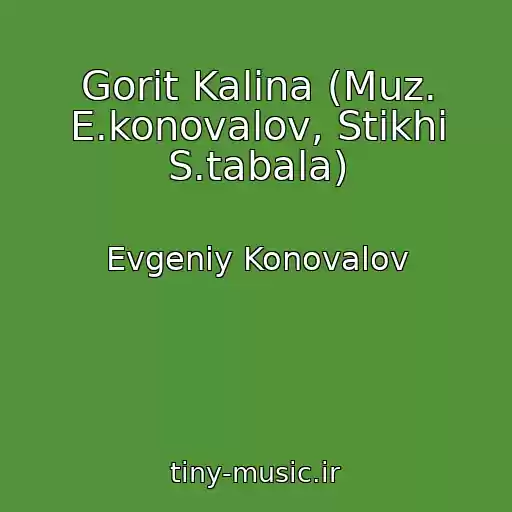 کاور آهنگ Gorit Kalina (Muz. E.konovalov, Stikhi S.tabala) از Evgeniy Konovalov