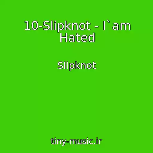 کاور آهنگ 10-Slipknot - I`am Hated از Slipknot