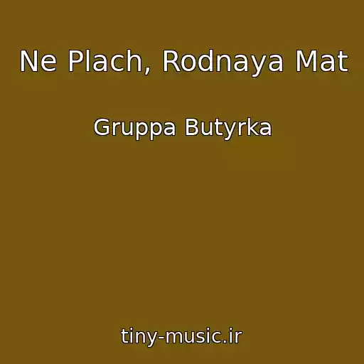 کاور آهنگ Ne Plach, Rodnaya Mat از Gruppa Butyrka