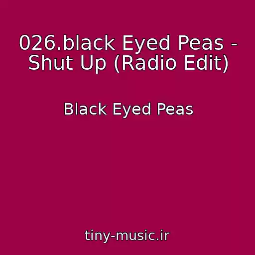 کاور آهنگ 026.black Eyed Peas - Shut Up (Radio Edit) از Black Eyed Peas