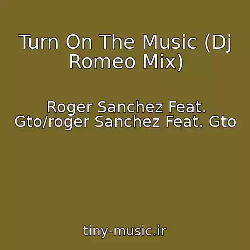 کاور آهنگ Turn On The Music (Dj Romeo Mix) از Roger Sanchez Feat. Gto/roger Sanchez Feat. Gto