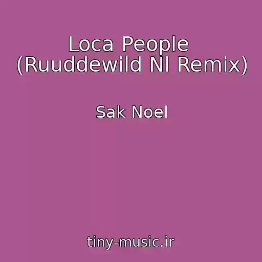 کاور آهنگ Loca People  (Ruuddewild Nl Remix) از Sak Noel