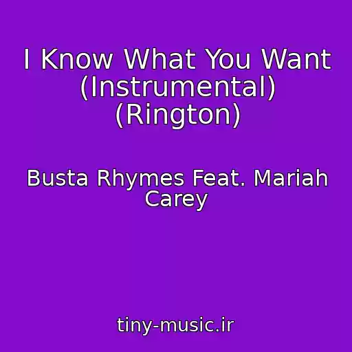 کاور آهنگ I Know What You Want (Instrumental) (Rington) از Busta Rhymes Feat. Mariah Carey